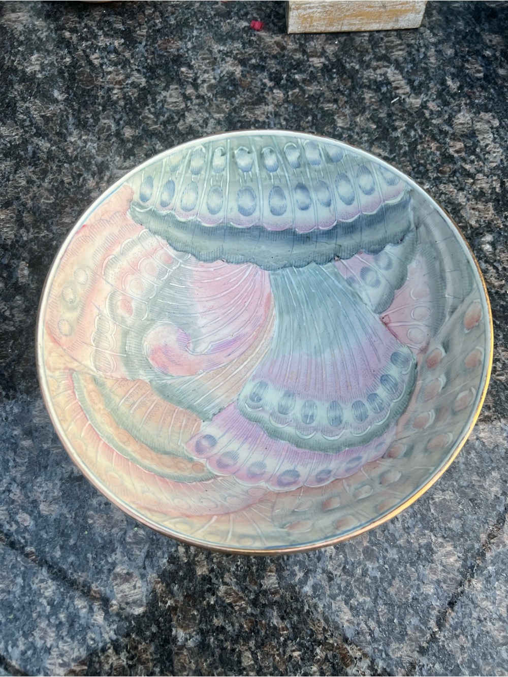 Vintage China Trader Hand Painted Porcelain Bowl 10”x5”